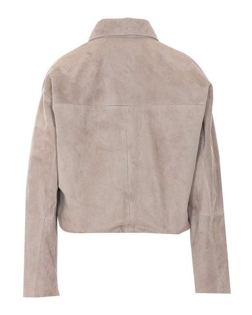 Arma Natural Loua Suede Jacket