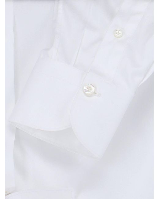 Finamore 1925 White Classic Shirt for men