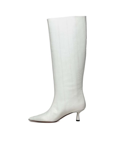 Giuliano Galiano White Jane Boots