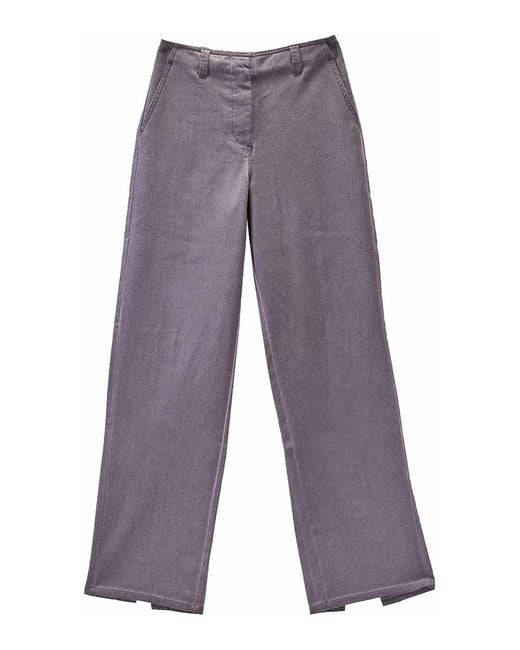 Sunnei Purple Fit Loose Pants for men