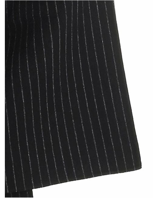 Karl Lagerfeld Black Double Face Coat