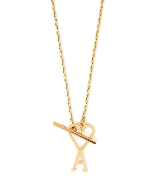 AMI White Adc. Pendant Necklace