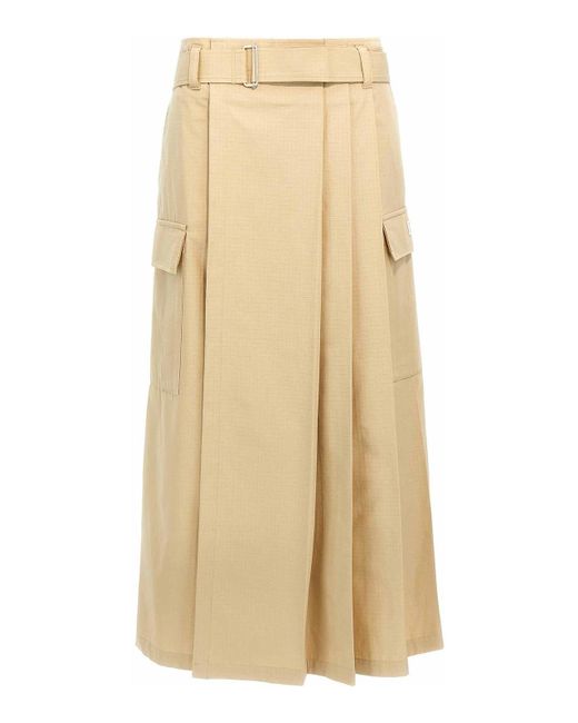 KENZO Natural 'Cargo' Skirt