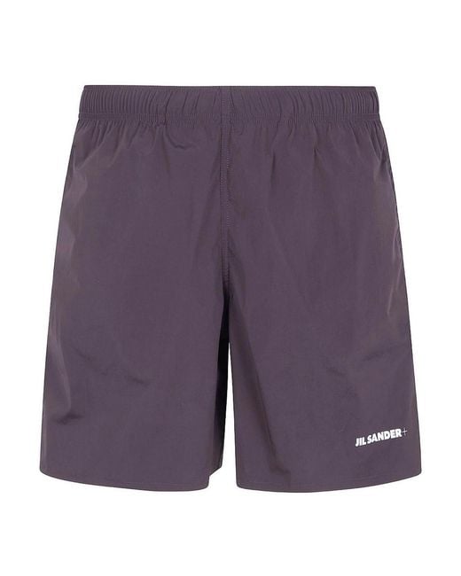 Jil Sander Purple Sand-Colored Cotton Shirt for men