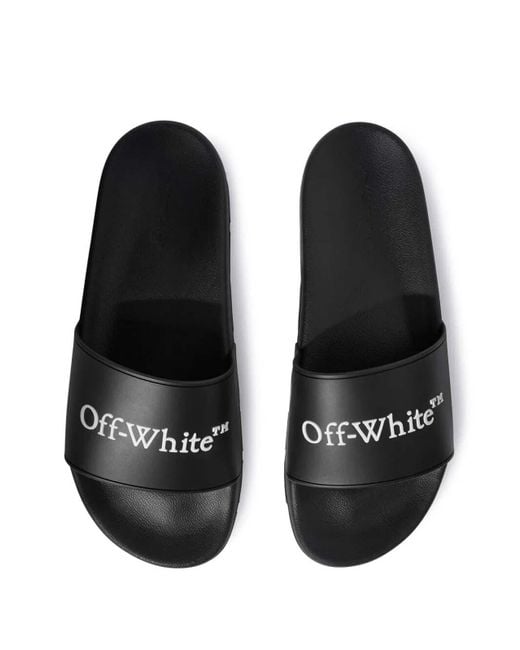 Off-White c/o Virgil Abloh Black Bookish Sliders for men