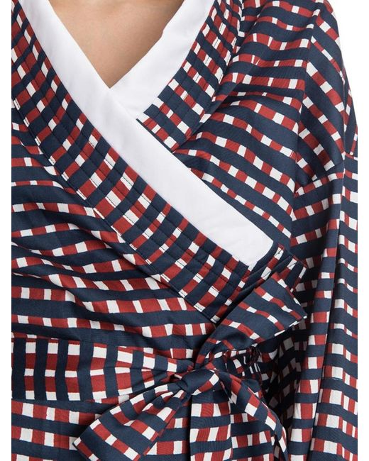 Stella Jean Blue Facoltativa Blouse