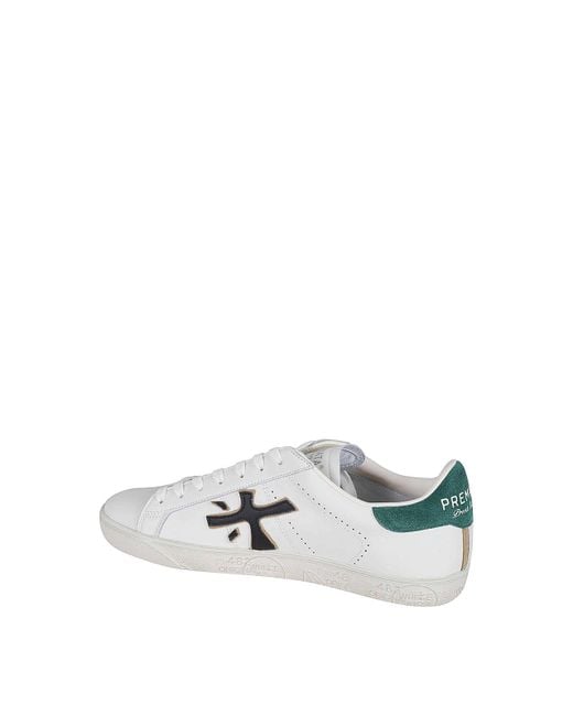 Premiata White Leather Upper for men