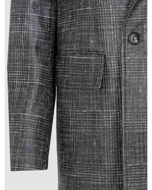 Bottega Veneta Gray Printed Leather Jacket
