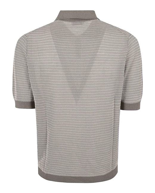 Ballantyne Gray Polo T-Shirt for men