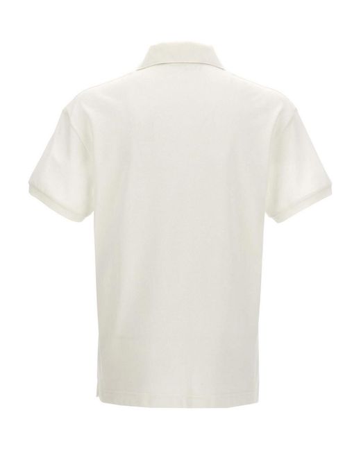 Palm Angels White 'Classic Logo' Polo Shirt for men