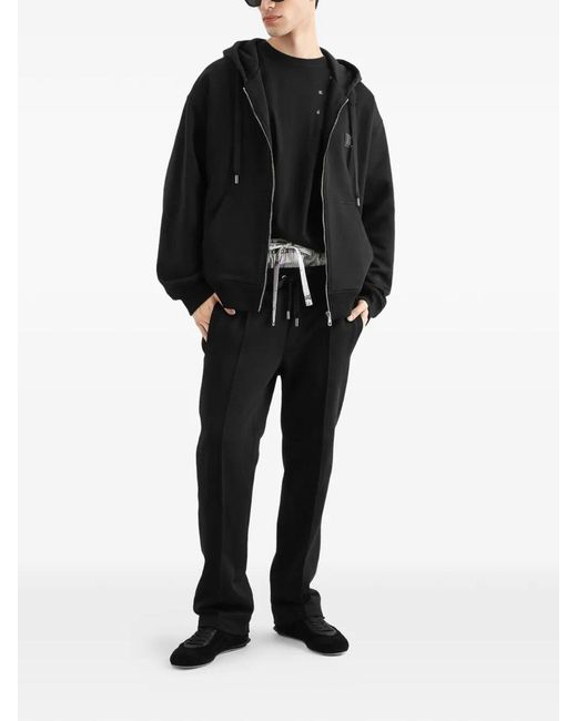 Dolce & Gabbana Black Hooded Sweatshirt for men