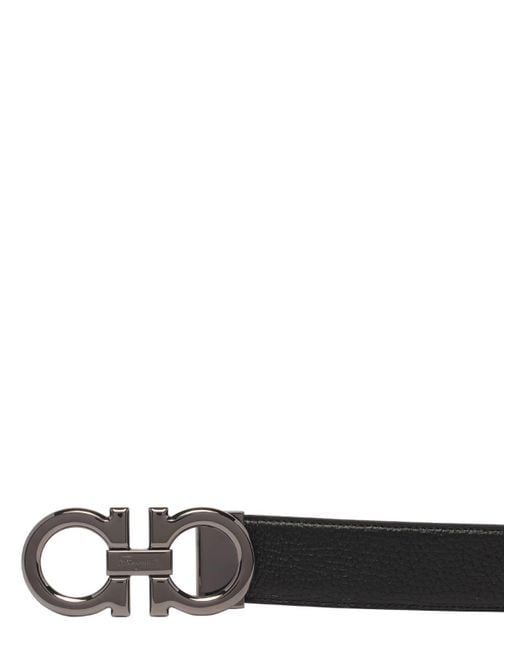 Ferragamo Black Gancini Belt for men