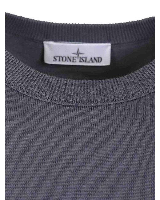 Stone Island Blue Sweater for men