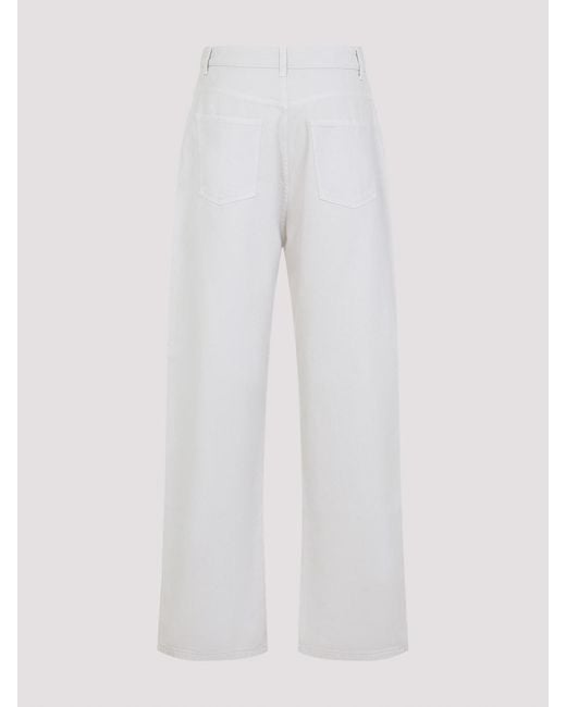 Phoebe Philo White Drop Jeans