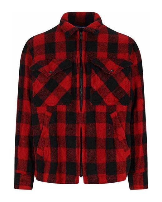 Junya Watanabe Men's Red Shirt Jacket