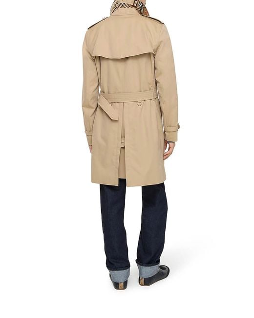 Burberry Natural Kensington Heritage Mid-Length Trench Coat for men