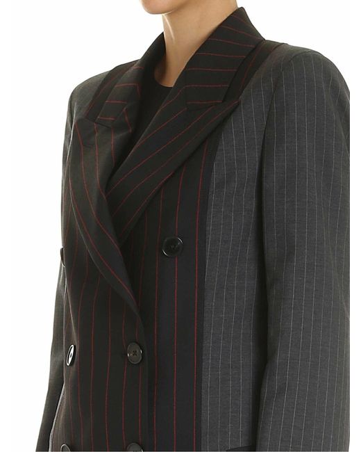 McQ Alexander McQueen Black Striped Blazer