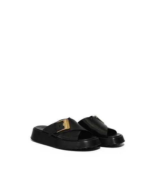 Tod's Black Sandal