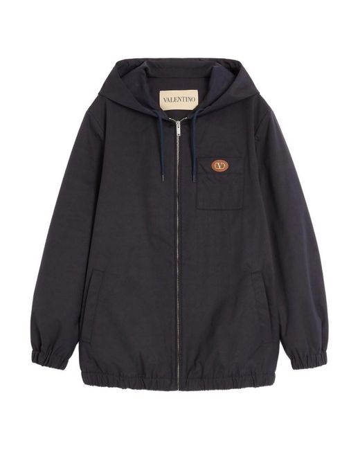 Valentino Blue Vlogo Signature Caban Jacket for men