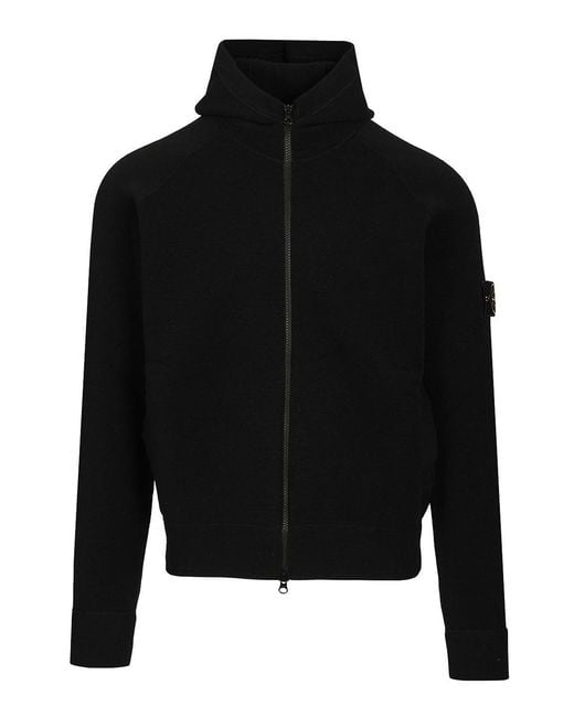 Stone Island Black Crew Neck Sweater for men