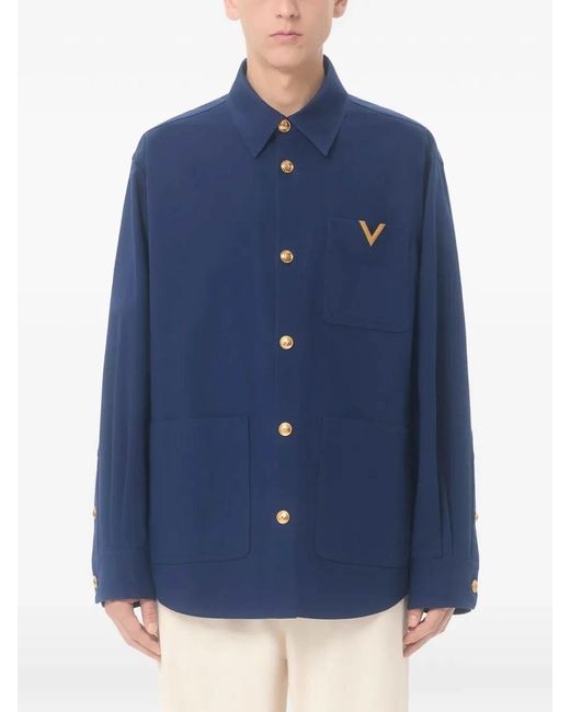 Valentino Blue Vgold Shirt for men