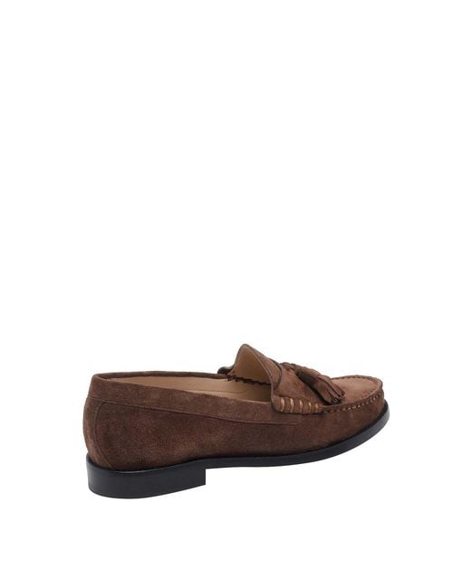Stuart Weitzman Brown Lottie Tassel Loafers