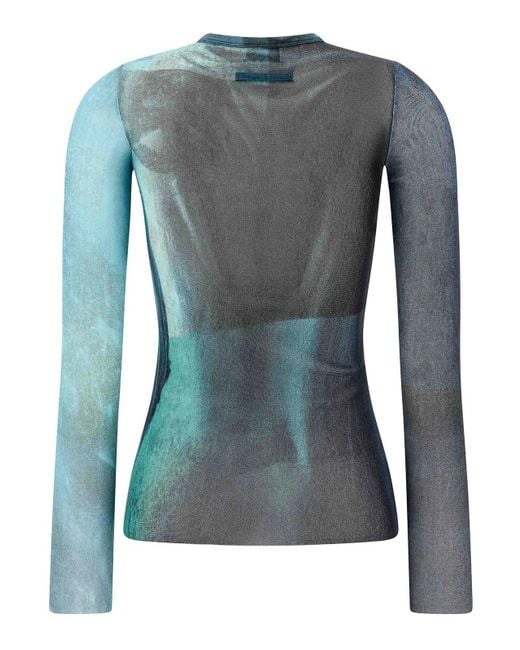 Jean Paul Gaultier Blue Top