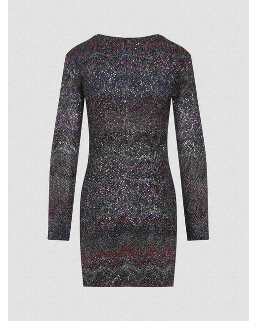Missoni Gray Caperdoni Mini Dress