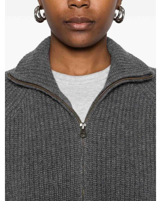 Lisa Yang Gray Sadie Cashmere Cardigan