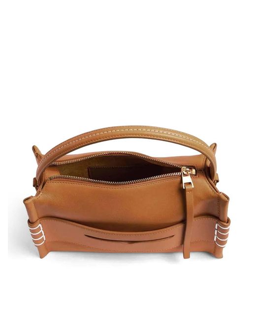 J.W. Anderson Brown Small Loafer Bag