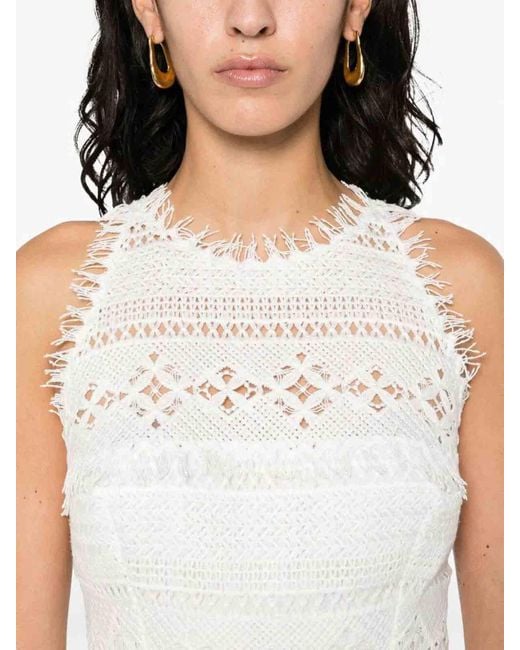 Ermanno Scervino White Day Dress