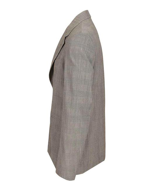 Golden Goose Deluxe Brand Gray Prince Of Wales Wool Jacket for men