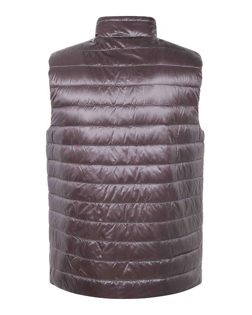 Herno Purple Padded Waistcoat for men