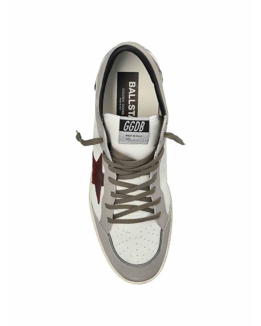Golden Goose Deluxe Brand White Ball Star Leather Sneakers for men