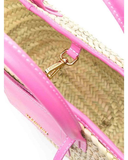 Jacquemus Pink Le Petit Panier Soli Bag