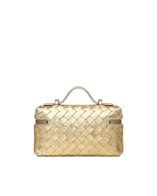 Bottega Veneta Metallic Bang Bang Leather Vanity Case
