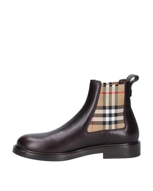 Burberry Brown Pembroke Ankle Boots for men