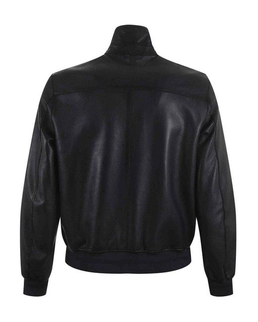 THE JACK AND JACKIE LEATHERS Black Leather Jacket for men