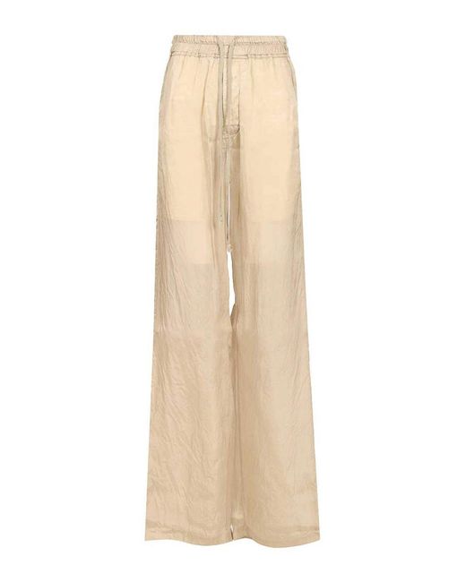 Rick Owens Natural Dietrich Drawstring Trousers