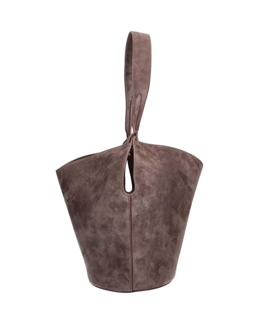 Khaite Brown Mini Lotus Tote Bag