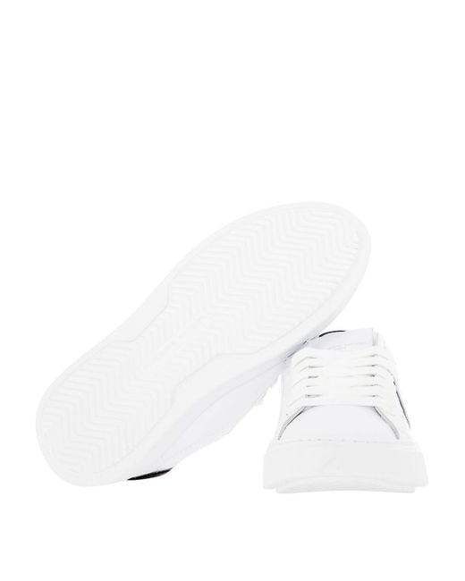 Philippe Model White Temple Leather Sneakers