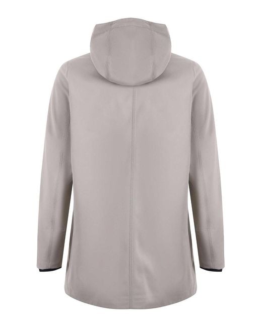 K-Way Gray 3-Layer Nylon Jacket for men