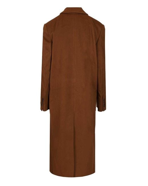 Loulou de Saison Brown Rosco Double-Breasted Coat