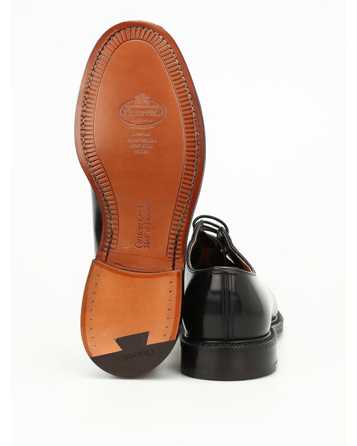 Church's Black Classic Lace-Up Dress Shoes for men