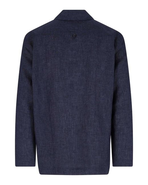 Paul Smith Blue Linen Shirt for men