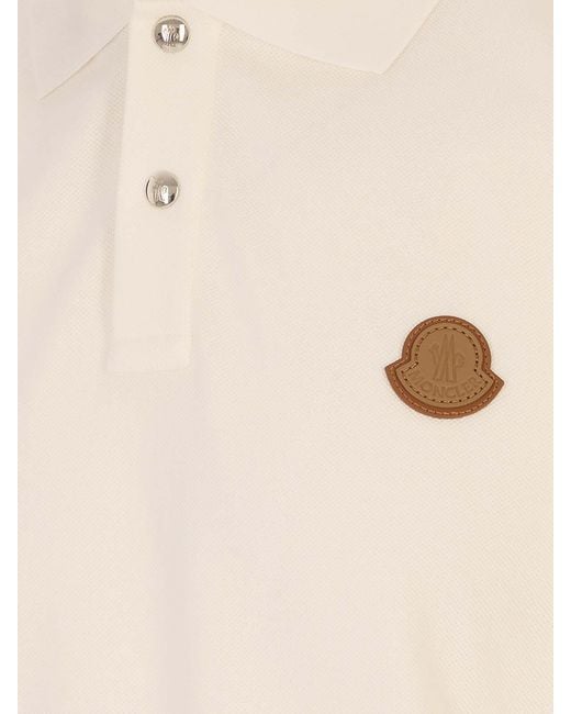 Moncler Natural Ss Polo for men