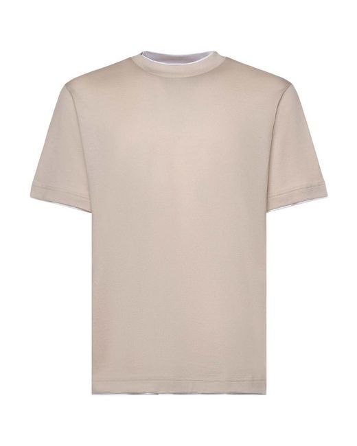Eleventy White Cotton T-Shirt for men
