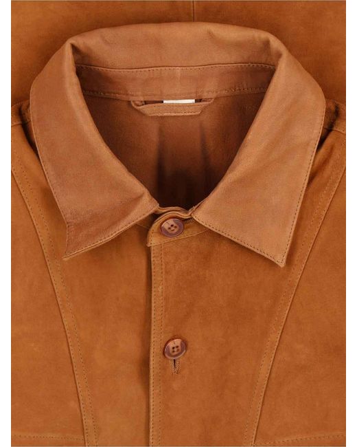 sunflower Brown Suede Shirt for men
