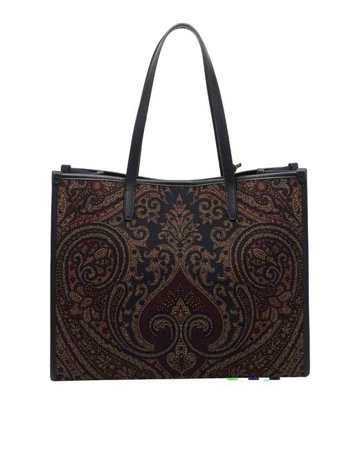 Etro Black Tote Bag