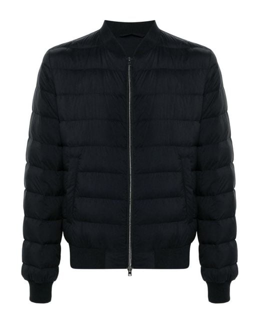 Herno Black Quilted Goose Down Padded Jacket for men